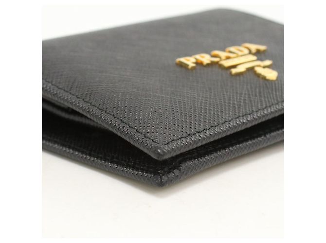 Portafoglio Bi-Fold Prada in pelle Saffiano nera Nero - vista 7