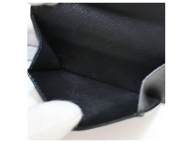 Portafoglio Prada tri-fold in pelle di vitello nera Nero - vista 5