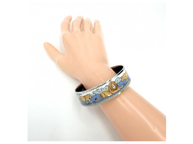 Hermès Bracciale rigido Hermes da donna Nero Blu - vista 2