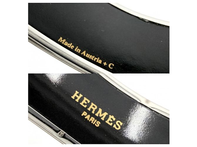 Hermès Bracciale rigido Hermes da donna Nero Blu - vista 3