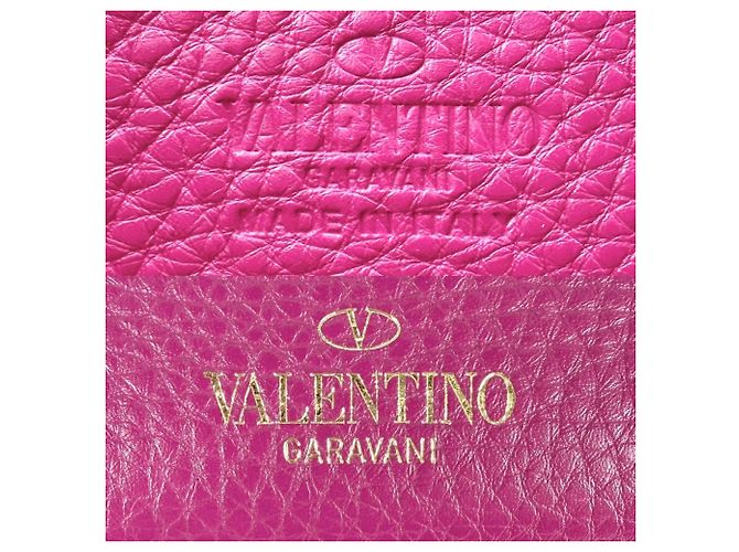 Borsa a tracolla in pelle rosa Valentino Garavani - vista 5