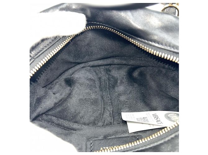 Borsa Mini Bowling Versace da Donna Nero - vista 4