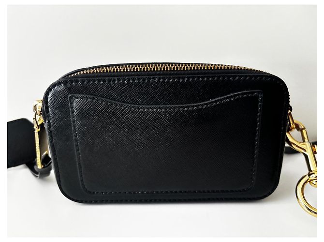 Marc Jacobs Borsa Snapshot Camera Bag Nero Rosa Bianco - vista 3