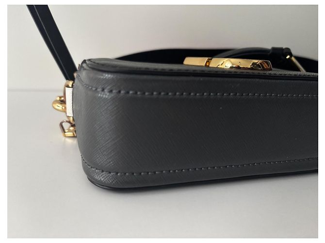 Marc Jacobs Borsa Snapshot Camera Bag Nero Rosa Bianco - vista 4