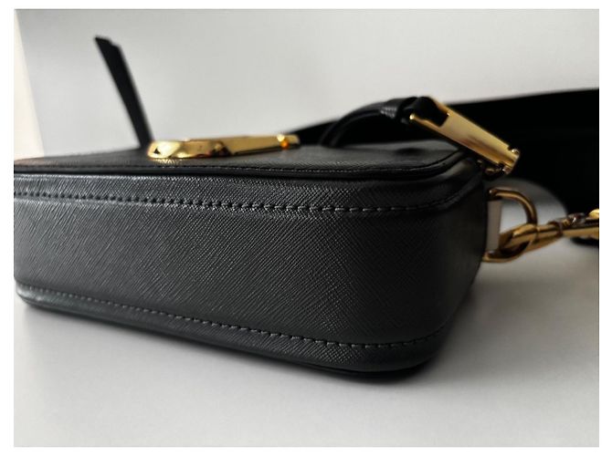 Marc Jacobs Borsa Snapshot Camera Bag Nero Rosa Bianco - vista 5