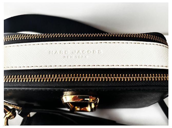 Marc Jacobs Borsa Snapshot Camera Bag Nero Rosa Bianco - vista 7