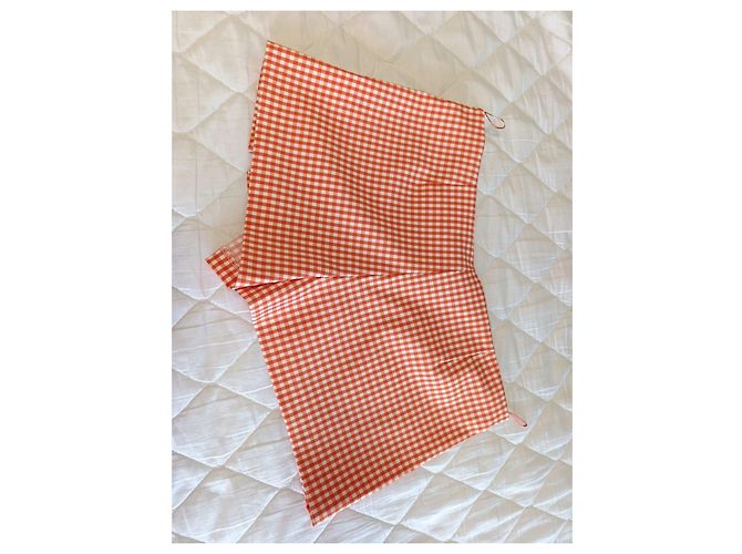 Zara karierter Skort in Orange-Weiß - Ansicht 2