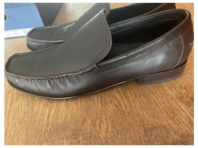 Autre Marque Mocassini GANT New-Jersey in pelle marrone - vista 11