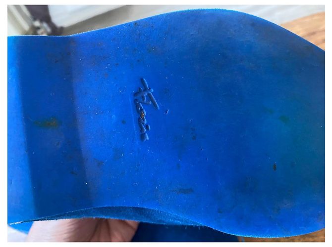 Autre Marque Stivaletti Chukka Floris van Bommel in camoscio blu - vista 4