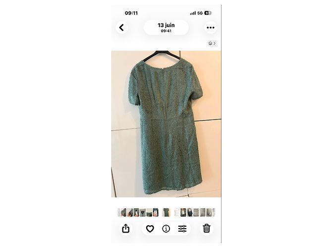 Marc Jacobs Evergreen Kleid Größe 42 FR US 10 Neu mit Etikett Grün - Ansicht 5