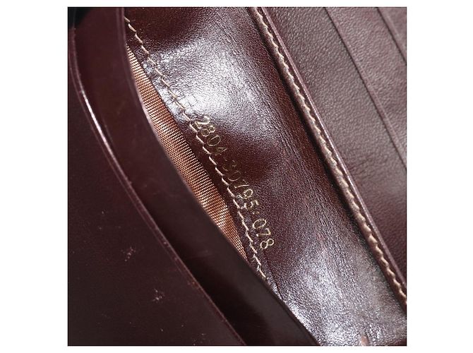 Portafoglio FENDI Zucca Canvas Nero Marrone Auth 199785A - vista 11