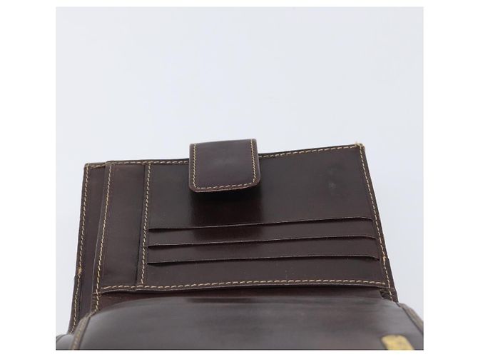 Portafoglio FENDI Zucca Canvas Nero Marrone Auth 199785A - vista 21