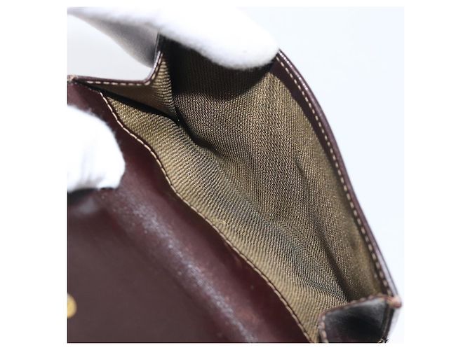 Portafoglio FENDI Zucca Canvas Nero Marrone Auth 199785A - vista 8