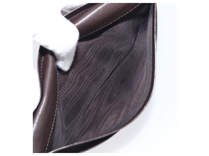 Cartera larga FENDI Zucca Canvas Negro Marrón Auth 199787A Castaño - vista 20