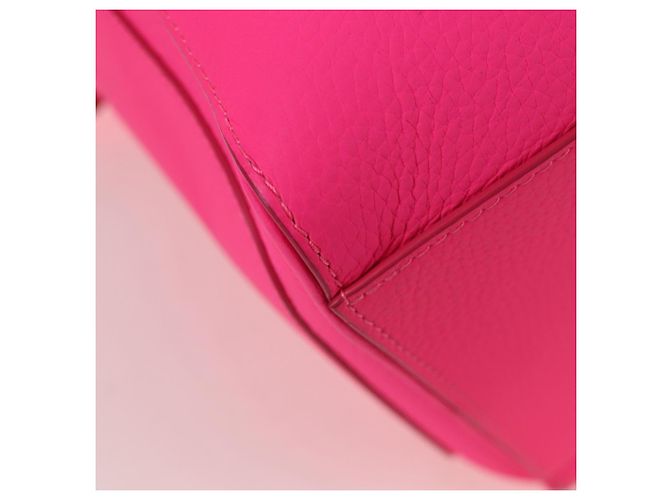 LOUIS VUITTON Keepall Bandouliere 50 Taurillon Fuchsia M56925 Auth BA14808SM Rosa Fuschia - vista 19