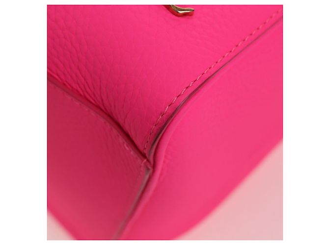 LOUIS VUITTON Keepall Bandouliere 50 Taurillon Fuchsia M56925 Auth BA14808SM Rosa Fuschia - vista 20