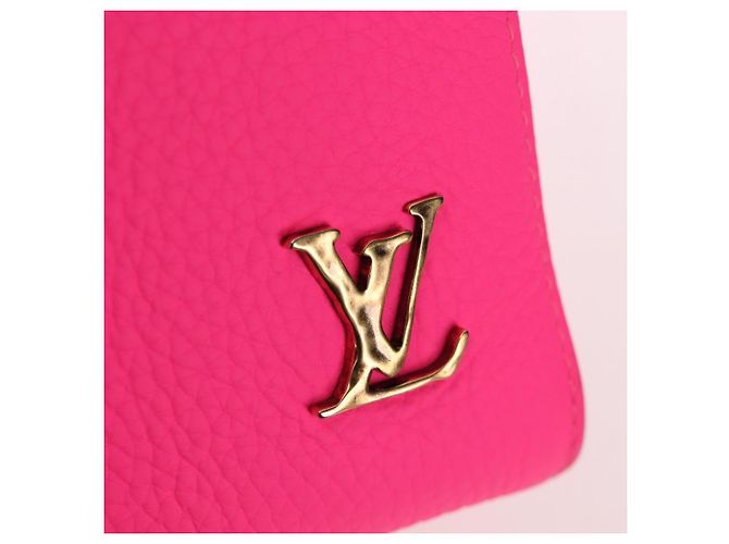 LOUIS VUITTON Keepall Bandouliere 50 Taurillon Fuchsia M56925 Auth BA14808SM Rosa Fuschia - vista 23