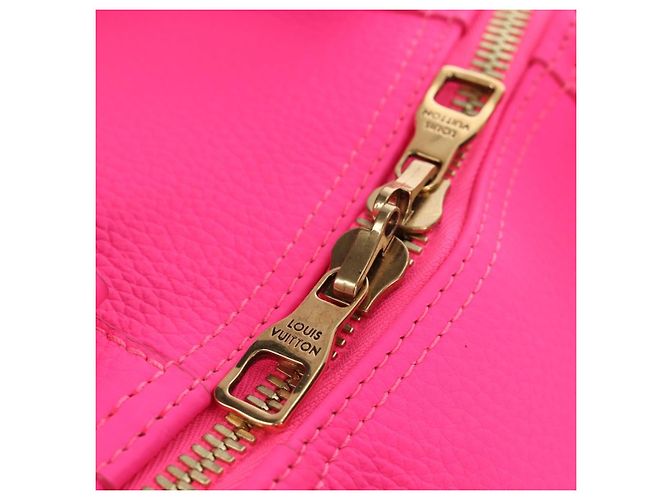 LOUIS VUITTON Keepall Bandouliere 50 Taurillon Fuchsia M56925 Auth BA14808SM Rosa Fuschia - vista 24