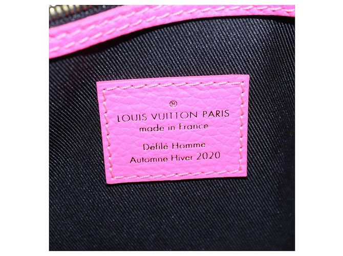 LOUIS VUITTON Keepall Bandouliere 50 Taurillon Fuchsia M56925 Auth BA14808SM Rosa Fuschia - vista 25