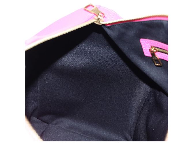 LOUIS VUITTON Keepall Bandouliere 50 Taurillon Fuchsia M56925 Auth BA14808SM Rosa Fuschia - vista 27