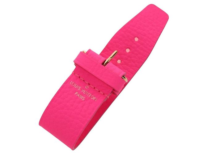 LOUIS VUITTON Keepall Bandouliere 50 Taurillon Fuchsia M56925 Auth BA14808SM Rosa Fuschia - vista 33