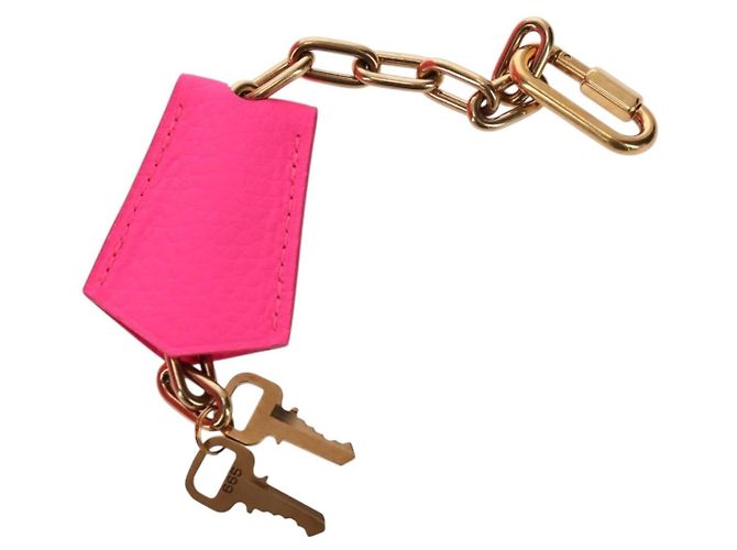 LOUIS VUITTON Keepall Bandouliere 50 Taurillon Fuchsia M56925 Auth BA14808SM Rosa Fuschia - vista 36