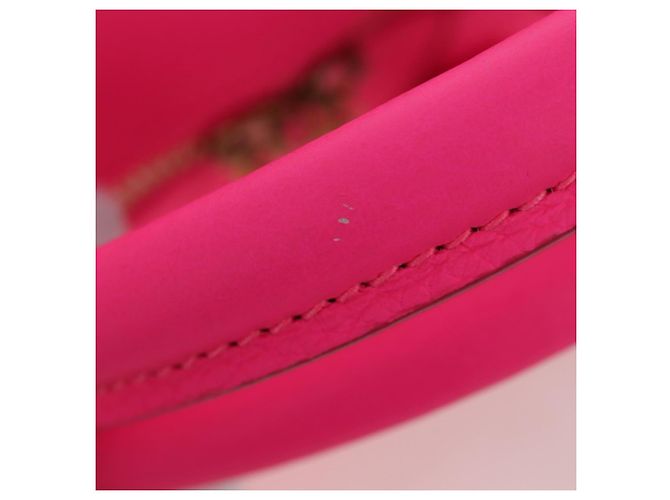 LOUIS VUITTON Keepall Bandouliere 50 Taurillon Fuchsia M56925 Auth BA14808SM Rosa Fuschia - vista 7