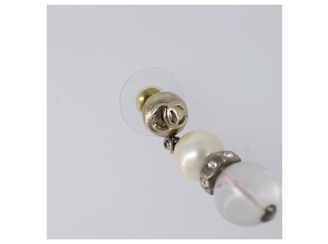 CHANEL Pierce Metal Silver CC Auth 198814A Argento - vista 11