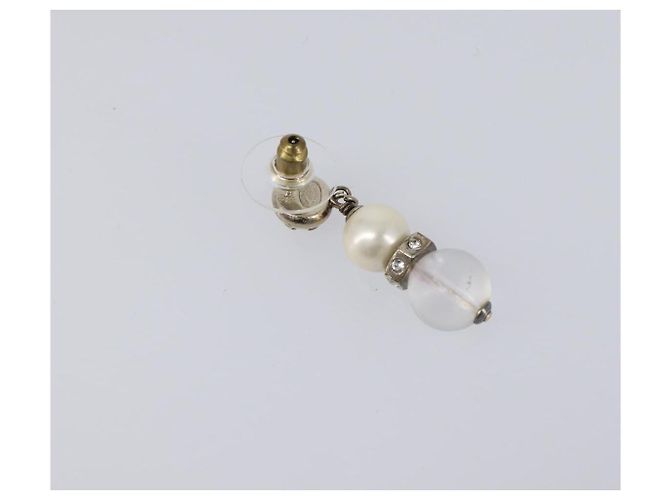 CHANEL Pierce Metal Silver CC Auth 198814A Argento - vista 13
