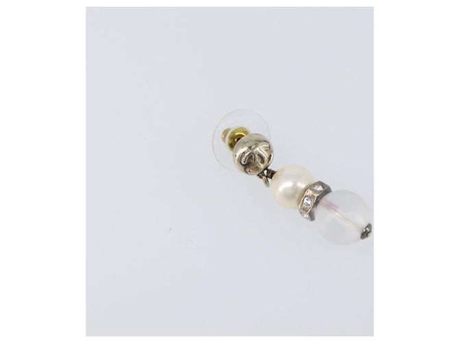 CHANEL Pierce Metal Silver CC Auth 198814A Argento - vista 2