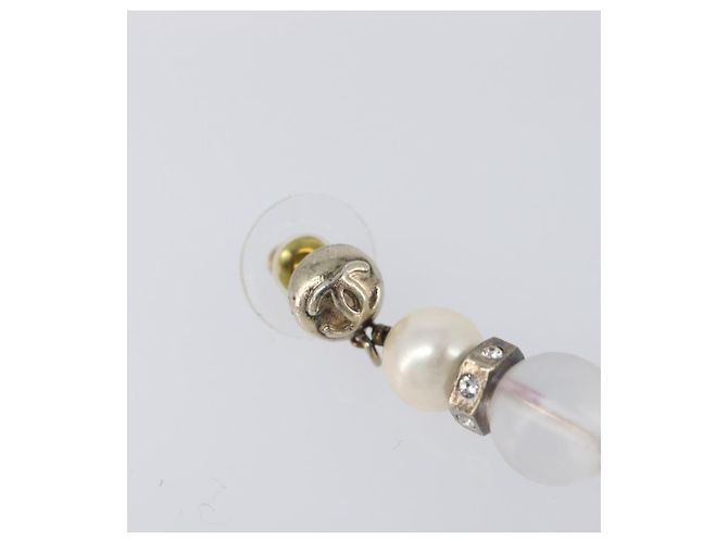 CHANEL Pierce Metal Silver CC Auth 198814A Argento - vista 3