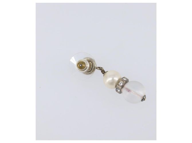 CHANEL Pierce Metal Silver CC Auth 198814A Argento - vista 5