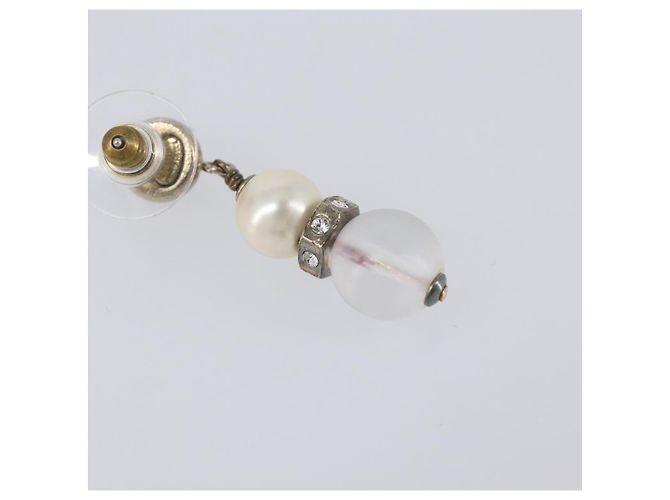 CHANEL Pierce Metal Silver CC Auth 198814A Argento - vista 6
