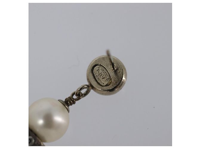 CHANEL Pierce Metal Silver CC Auth 198814A Argento - vista 9