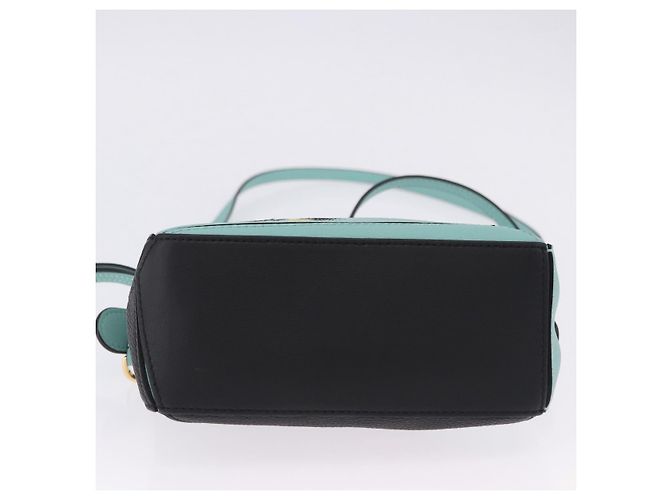 LOEWE Ghibli Spirited Away Soot Sprites Puzzle Bag Mini 2way Green Auth 167502SM Dorado Verde - vista 5