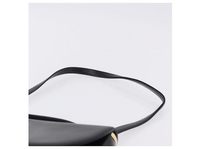Sac à main Christian Dior en cuir de veau 2way Noir Or Auth 196348A Doré - vue 15