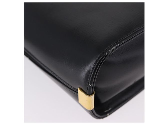 Sac à main Christian Dior en cuir de veau 2way Noir Or Auth 196348A Doré - vue 16