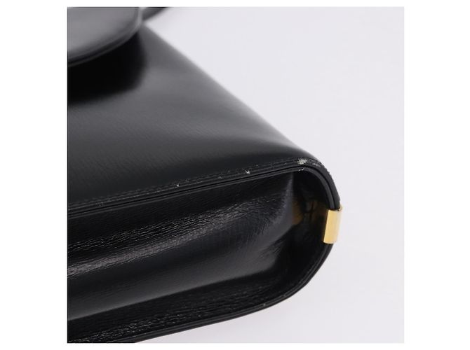 Sac à main Christian Dior en cuir de veau 2way Noir Or Auth 196348A Doré - vue 6