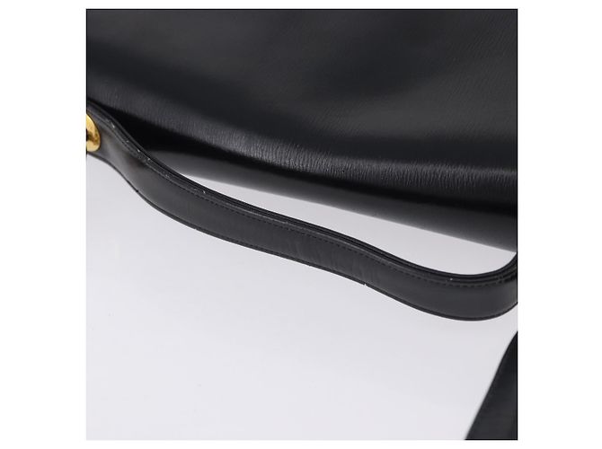 Sac à main Christian Dior en cuir de veau 2way Noir Or Auth 196348A Doré - vue 8