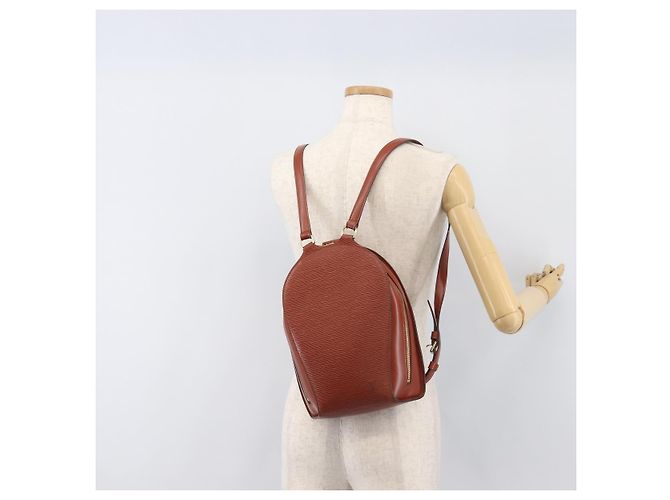 LOUIS VUITTON Zaino Epi Mabillon Brown M52233 LV Auth 196927A Marrone - vista 22