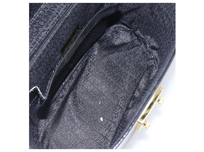 Borsa a mano VERSACE in pelle 2way Nero Oro Auth BA15107A D'oro - vista 12