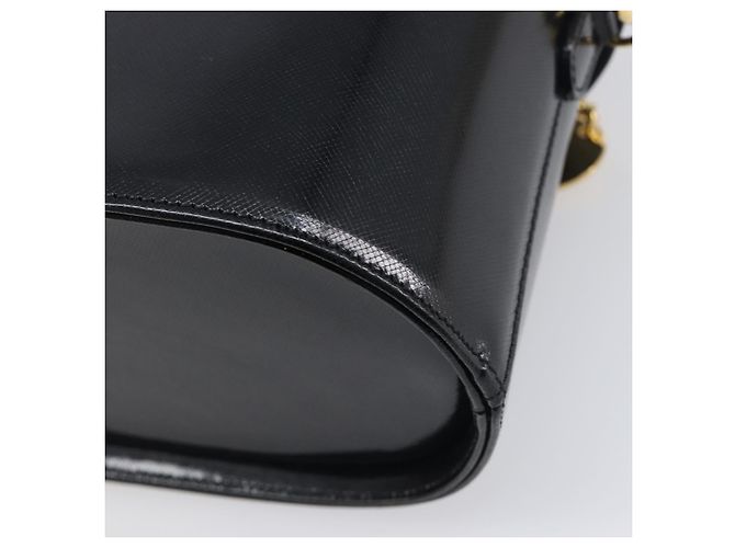 Borsa a mano VERSACE in pelle 2way Nero Oro Auth BA15107A D'oro - vista 16