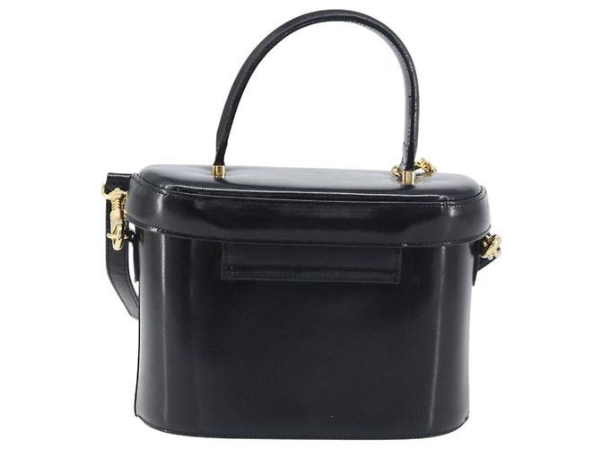 Borsa a mano VERSACE in pelle 2way Nero Oro Auth BA15107A D'oro - vista 2