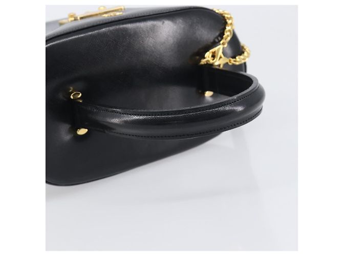 Borsa a mano VERSACE in pelle 2way Nero Oro Auth BA15107A D'oro - vista 7