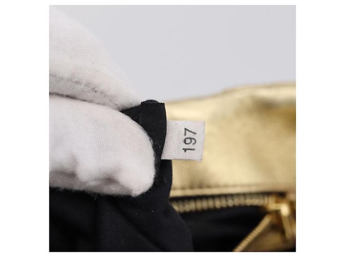 Borsa a mano Miu Miu Matelassé in pelle 2way Gold Auth yk20737SAM D'oro - vista 11