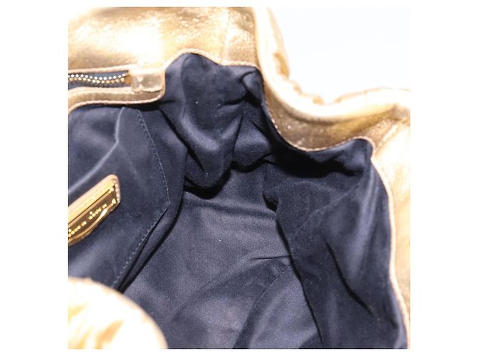 Borsa a mano Miu Miu Matelassé in pelle 2way Gold Auth yk20737SAM D'oro - vista 21