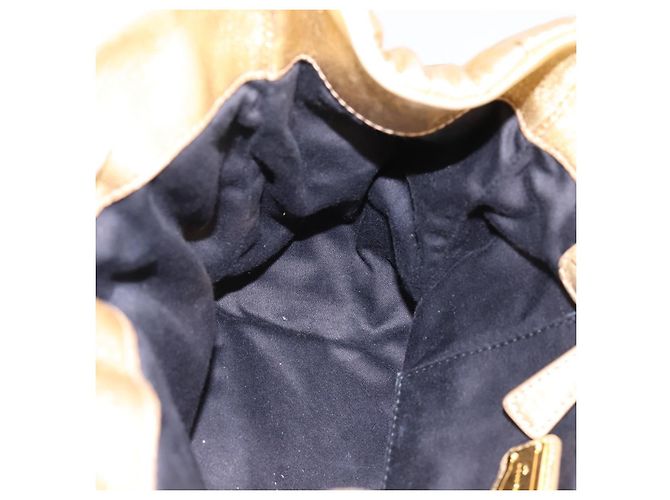 Borsa a mano Miu Miu Matelassé in pelle 2way Gold Auth yk20737SAM D'oro - vista 22