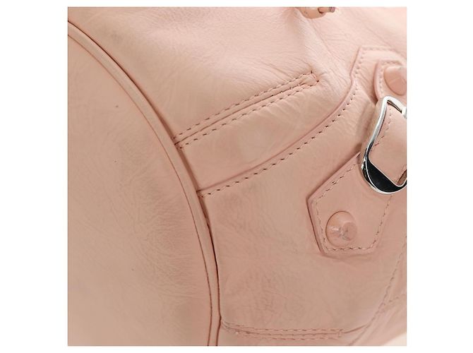 Borsa BALENCIAGA Classic Mini Pompon in pelle 2way Rosa 246438 Auth 197200V - vista 18