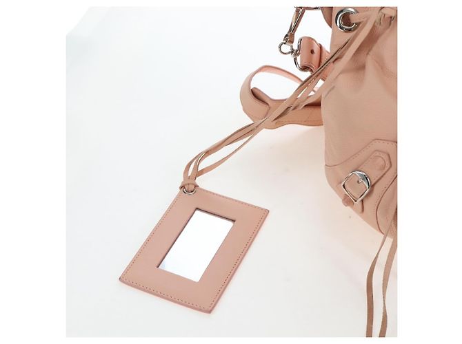 Borsa BALENCIAGA Classic Mini Pompon in pelle 2way Rosa 246438 Auth 197200V - vista 24