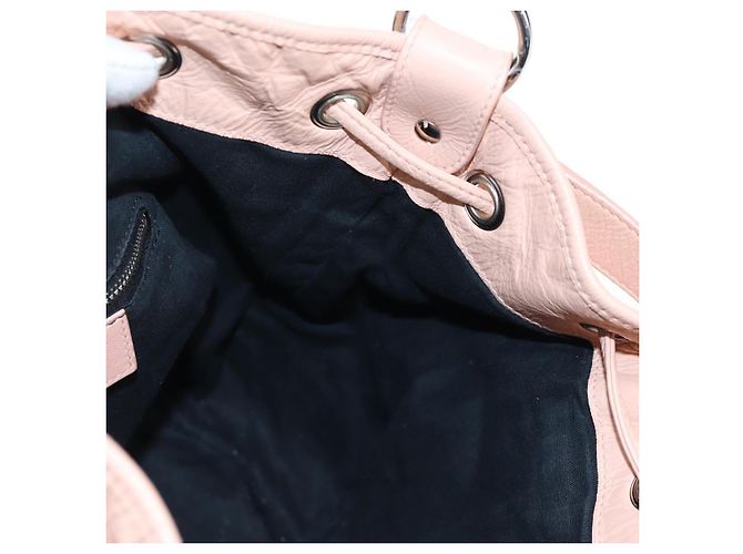 Borsa BALENCIAGA Classic Mini Pompon in pelle 2way Rosa 246438 Auth 197200V - vista 27